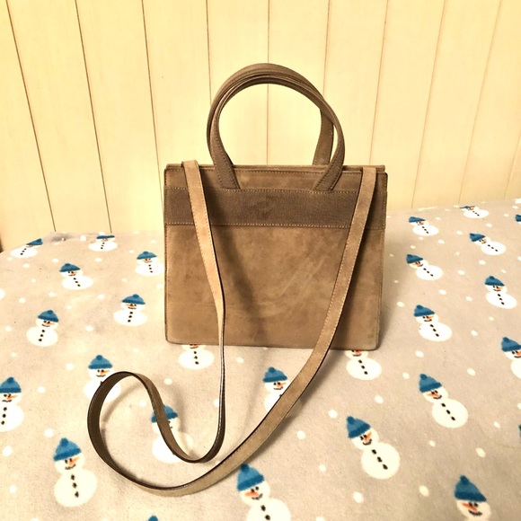 Salvatore Ferragamo Vera Suede Leather 2way Crossbody Handbag - Picture 2 of 10